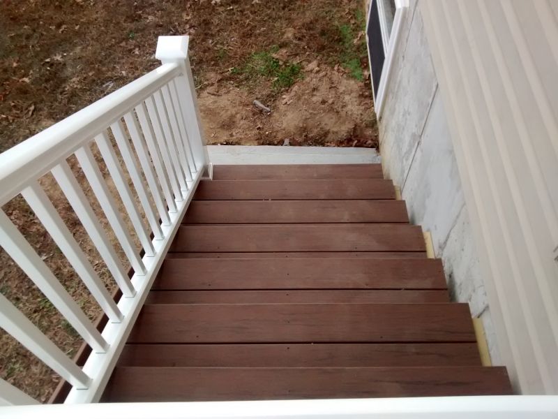Finished Wood Stairs